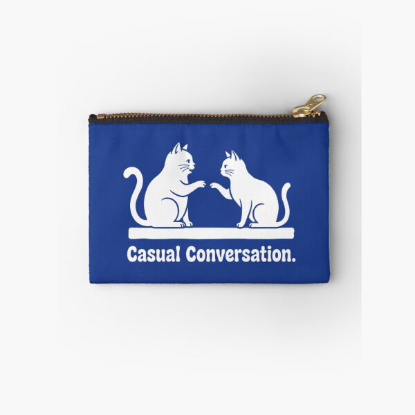 Item preview, Two Cats High Five Casual Conversation Minimalist Design designed and sold by ANJ Creative Designs.