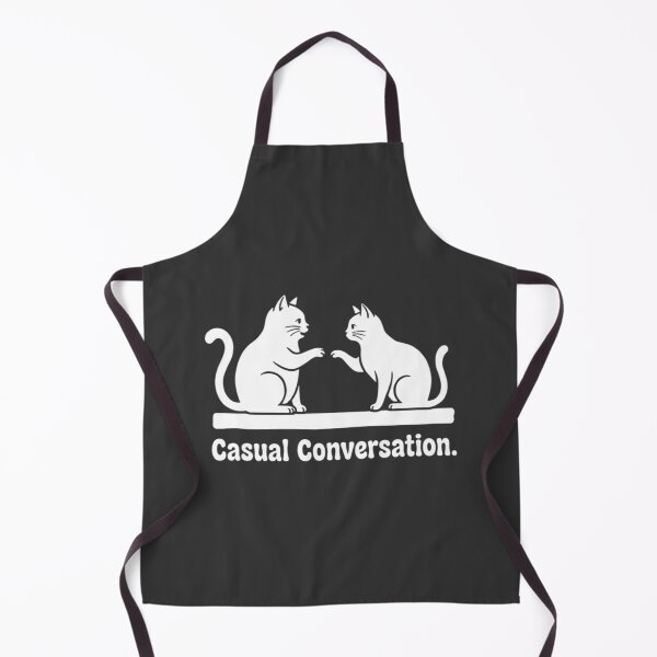 Item preview, Two Cats High Five Casual Conversation Minimalist Design designed and sold by ANJ Creative Designs.