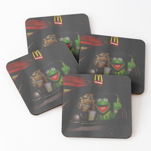Item preview, Kermit Frog Miss Piggy Fast Food Car Retro Rebel Attitude designed and sold by ToguzA.
