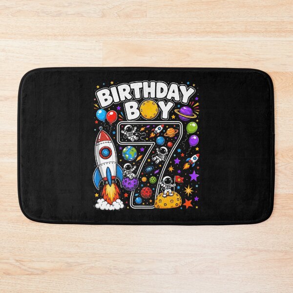 Item preview, Seven 7Th Birthday Astronaut Galaxy Space 7 Year Old Boys designed and sold by PAROSSA.