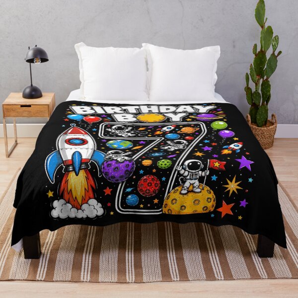 Item preview, Seven 7Th Birthday Astronaut Galaxy Space 7 Year Old Boys designed and sold by PAROSSA.