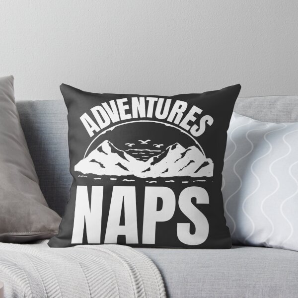 Item preview, Adventures and Naps Inspirational Outdoor Lifestyle Graphic Design designed and sold by Pink Foxy.