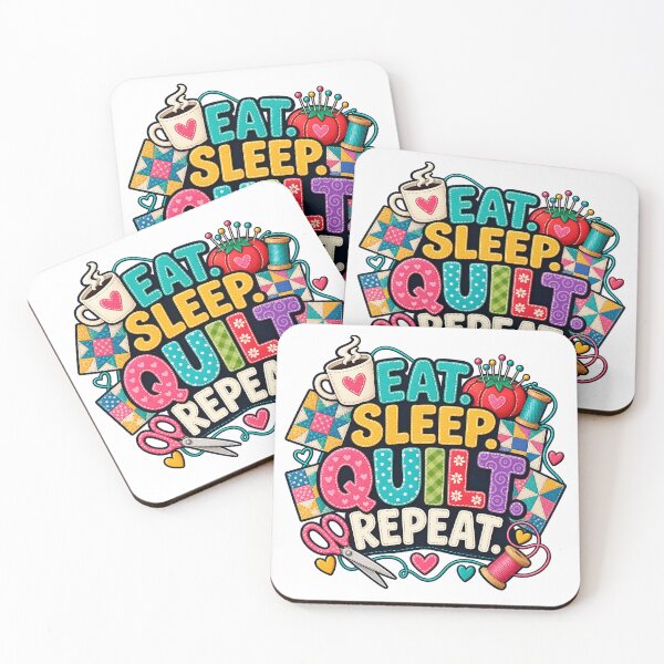 Item preview, Quilt Love:  Eat Sleep Quilt Repeat  designed and sold by EverydayMagik.
