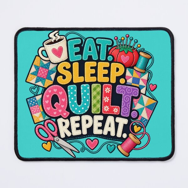 Item preview, Quilt Love: Eat Sleep Quilt Repeat designed and sold by EverydayMagik.