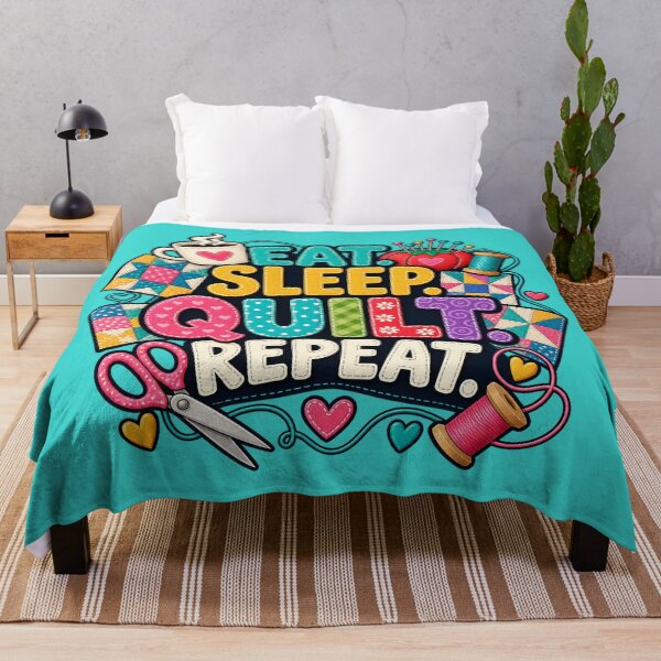 Item preview, Quilt Love: Eat Sleep Quilt Repeat designed and sold by EverydayMagik.