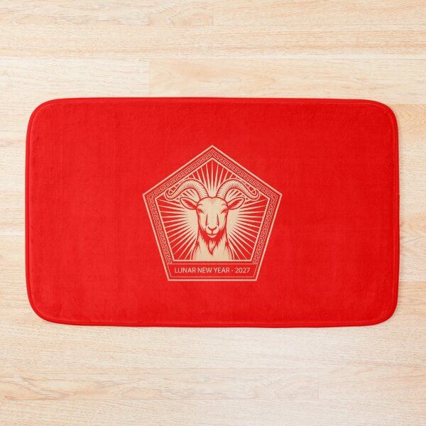Item preview, Year of the Goat Lunar New Year 2027 Gold Ram Emblem Vector designed and sold by Shutter-Dragon.