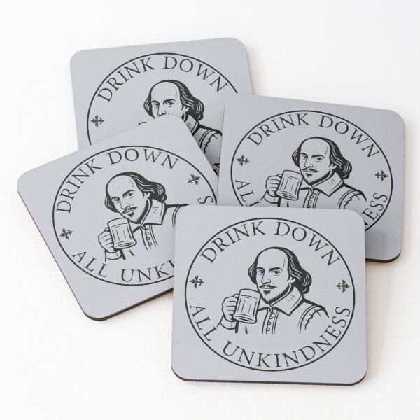 Item preview, Drink Down All Unkindness – Funny Shakespeare Beer Quote | Theatre Lover & Actor Gift designed and sold by theatrefinery.