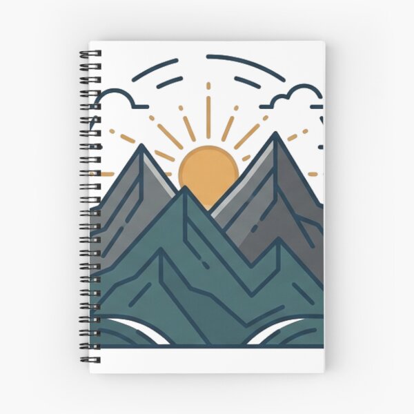 Item preview, Minimal Mountain Sunrise designed and sold by meghnad.