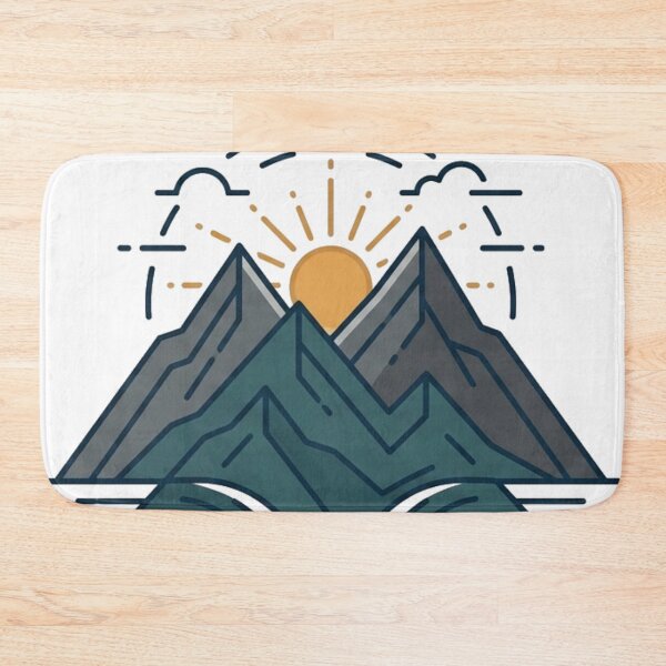 Item preview, Minimal Mountain Sunrise designed and sold by meghnad.