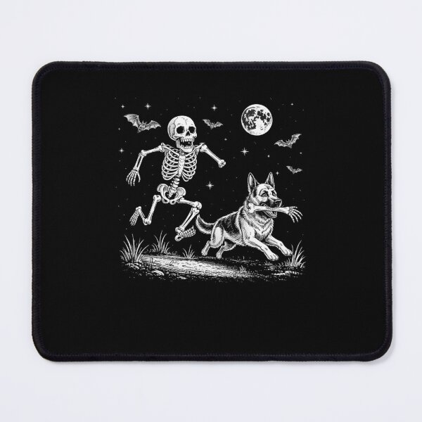 Item preview, Dog Stealing Bone Skeleton Funny Halloween designed and sold by suhairee-studio.