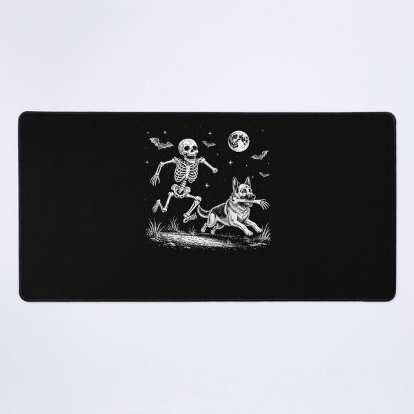 Item preview, Dog Stealing Bone Skeleton Funny Halloween designed and sold by suhairee-studio.