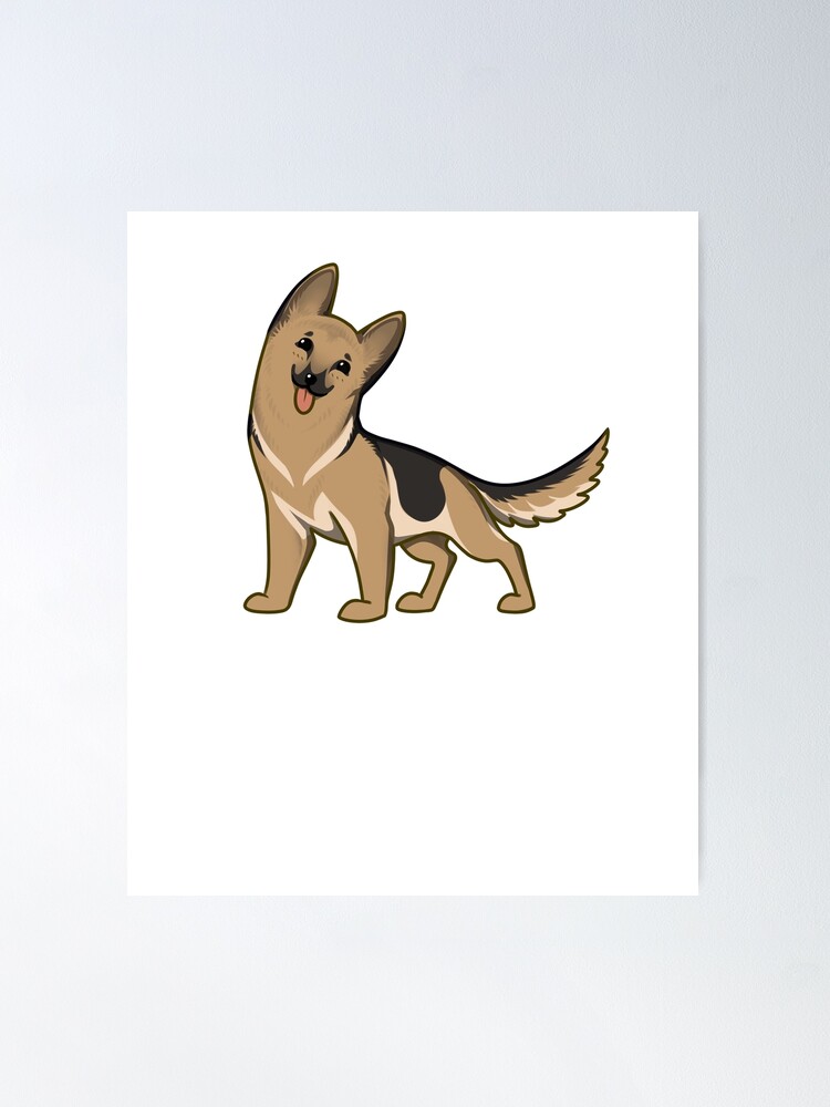 Cute & Funny German Shepherd Dog Clipart Bundle 10 PNG | Commercial Use - View #10