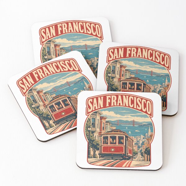 Item preview, San Francisco Cable Car Vintage Travel Badge designed and sold by Globalcitytees.