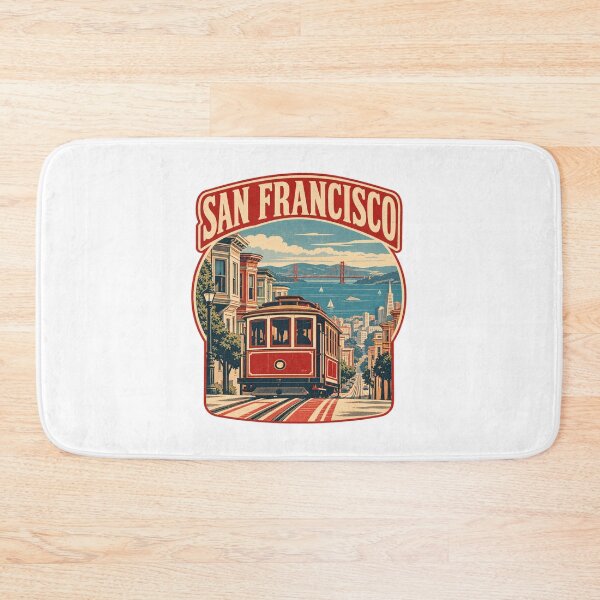 Item preview, San Francisco Cable Car Vintage Travel Badge designed and sold by Globalcitytees.