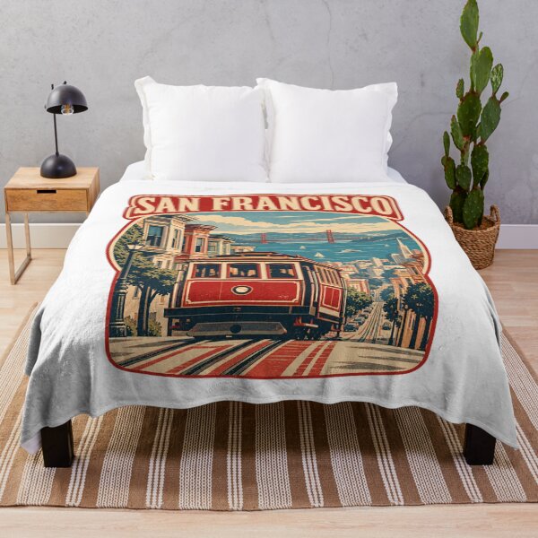 Item preview, San Francisco Cable Car Vintage Travel Badge designed and sold by Globalcitytees.