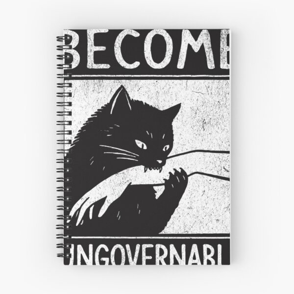 Item preview, Become Ungovernable Black Cat Biting Hand designed and sold by ToguzA.