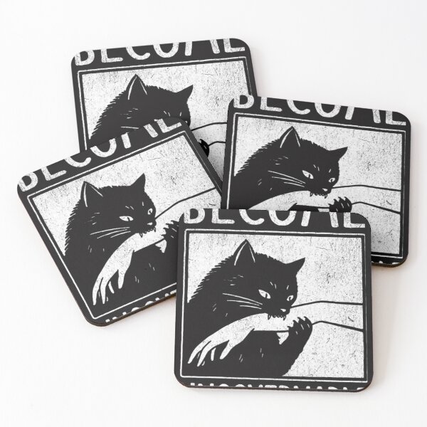 Item preview, Become Ungovernable Black Cat Biting Hand designed and sold by ToguzA.