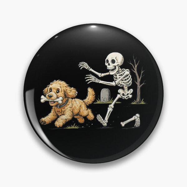 Item preview, Funny Dog Stealing Bone Skeleton Halloween designed and sold by suhairee-studio.