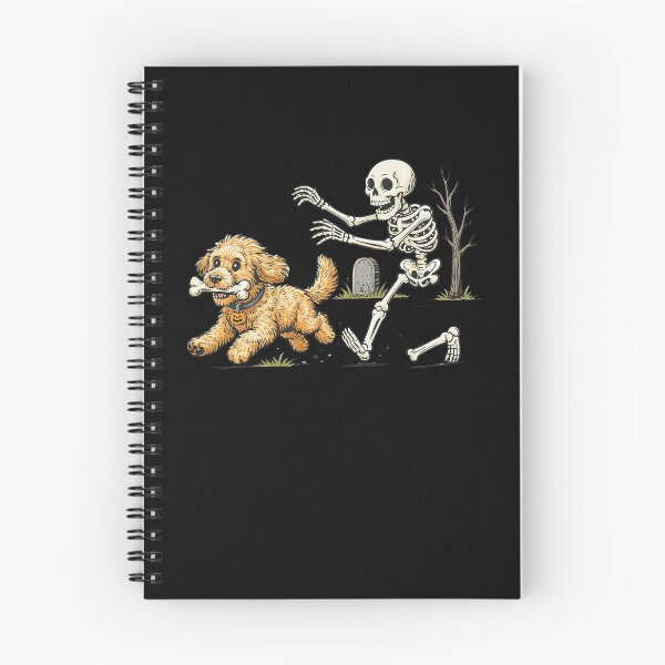 Item preview, Funny Dog Stealing Bone Skeleton Halloween designed and sold by suhairee-studio.