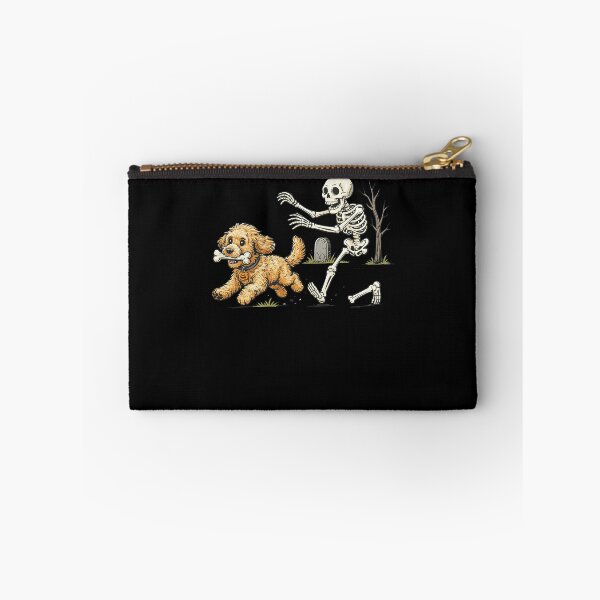 Item preview, Funny Dog Stealing Bone Skeleton Halloween designed and sold by suhairee-studio.