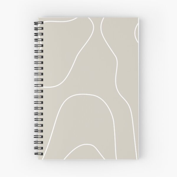 Item preview, Aesthetic Beige Abstract Wavy Lines Pattern designed and sold by darkskinbender.