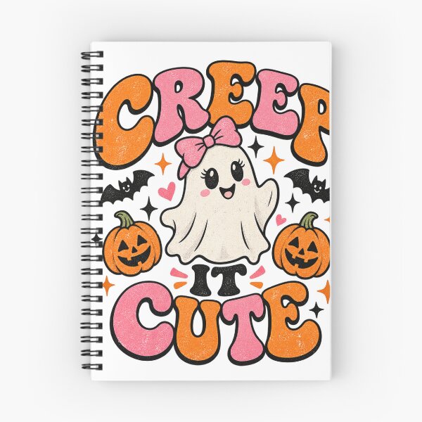 Item preview, Creep It Cute Pink & Orange Halloween Ghost designed and sold by gigizTz.