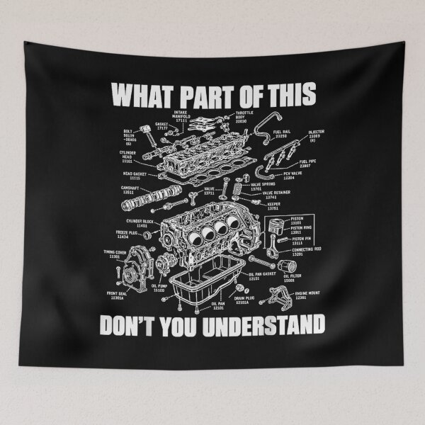 Item preview, What Part of This Don’t You Understand Engine Diagram  designed and sold by Quaticsapp.