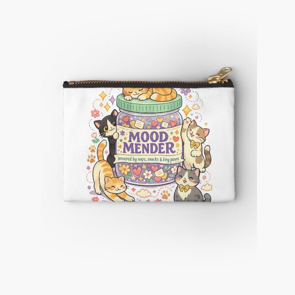 Item preview, Mood Mender Powered by Naps Snacks and Tiny Paws Cute Cat Kawaii Art designed and sold by inkoutninja.