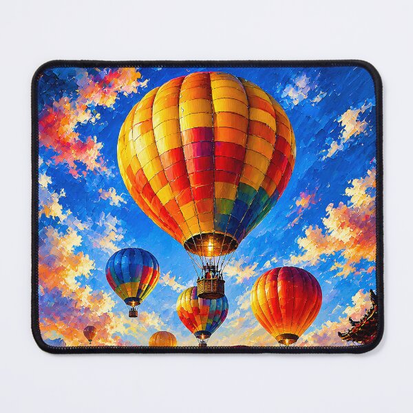 Item preview, Colorful Hot Air Balloons Over Asian Village designed and sold by Extravanganzza.