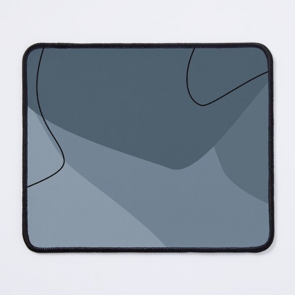 Item preview, Moody Blue Abstract Organic Shapes Pattern designed and sold by darkskinbender.