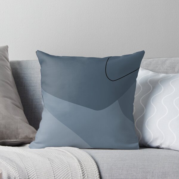 Item preview, Moody Blue Abstract Organic Shapes Pattern designed and sold by darkskinbender.