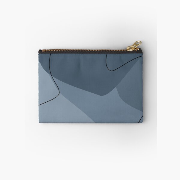 Item preview, Moody Blue Abstract Organic Shapes Pattern designed and sold by darkskinbender.