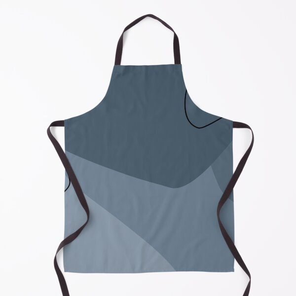 Item preview, Moody Blue Abstract Organic Shapes Pattern designed and sold by darkskinbender.