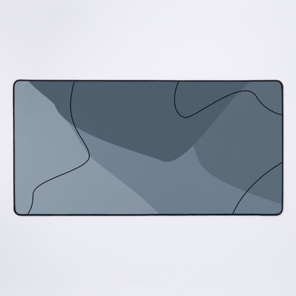 Item preview, Moody Blue Abstract Organic Shapes Pattern designed and sold by darkskinbender.