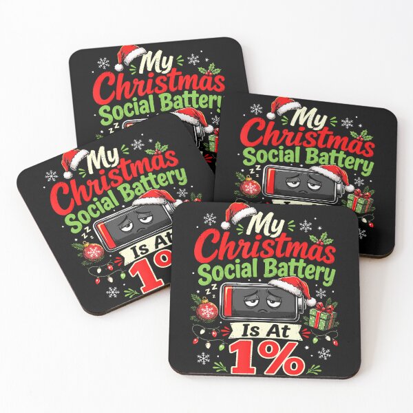 Item preview, My Christmas Social Battery Is At 1 designed and sold by PAROSSA.