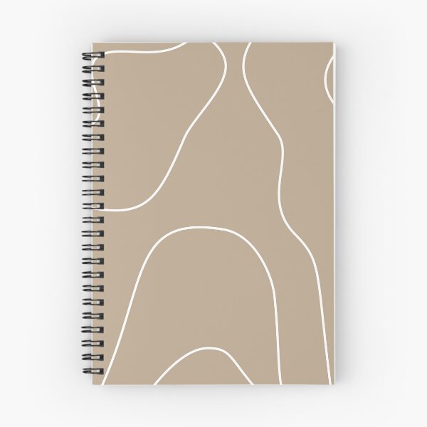 Item preview, Warm Taupe Abstract Wavy Lines Pattern designed and sold by darkskinbender.