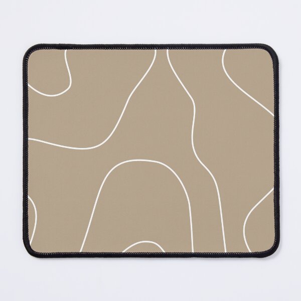Item preview, Warm Taupe Abstract Wavy Lines Pattern designed and sold by darkskinbender.