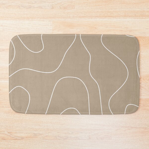 Item preview, Warm Taupe Abstract Wavy Lines Pattern designed and sold by darkskinbender.
