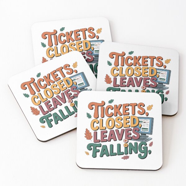 Item preview, Tickets Closed, Leaves Falling – Funny Nursing Informatics Fall Design designed and sold by CuteDesignables.
