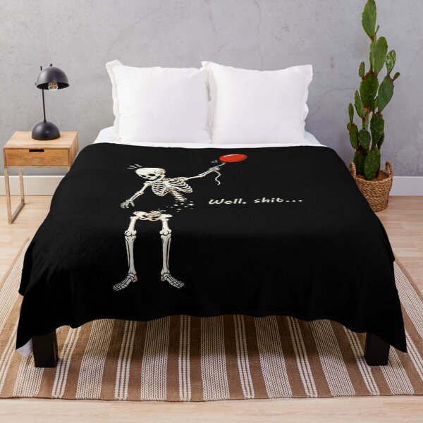 Item preview, Funny Skeleton Lost Balloon Well Shit designed and sold by Hedoraxe.