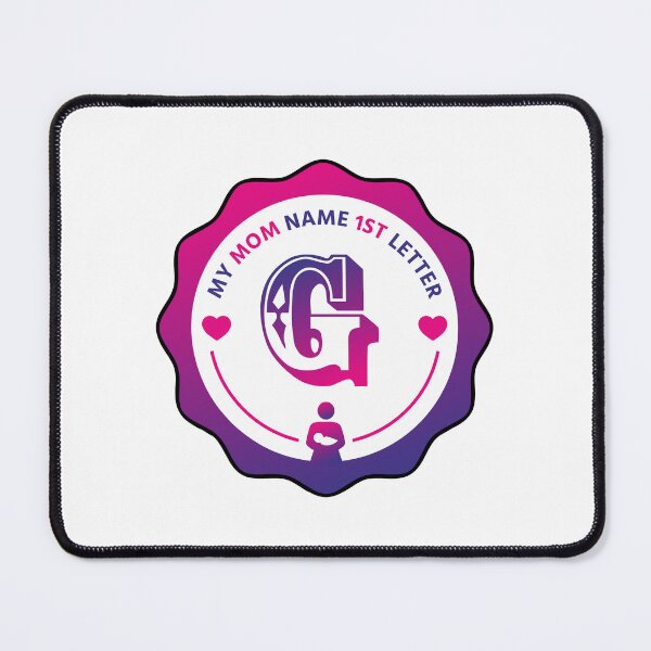 Item preview, My Mom Name First Letter - Personalized Name Initial Letter Typography | Custom First Alphabet Name Art | Monogram Initial Design designed and sold by 440CREATIVES.