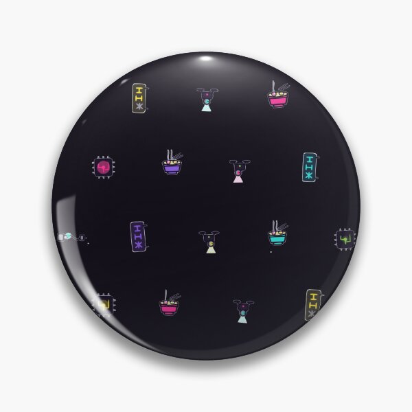 Item preview, Cyberpunk Tokyo Alley Neon Pixel Art Micro Icon Grid Pattern designed and sold by KungPowUnicorn.