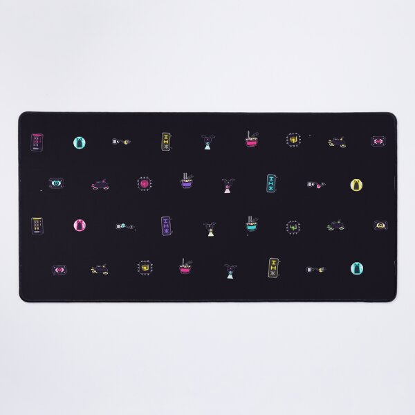 Item preview, Cyberpunk Tokyo Alley Neon Pixel Art Micro Icon Grid Pattern designed and sold by KungPowUnicorn.