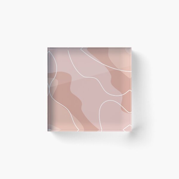 Item preview, Terracotta and Blush Pink Abstract Organic Shapes Pattern designed and sold by darkskinbender.