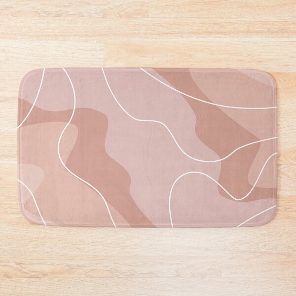 Item preview, Terracotta and Blush Pink Abstract Organic Shapes Pattern designed and sold by darkskinbender.