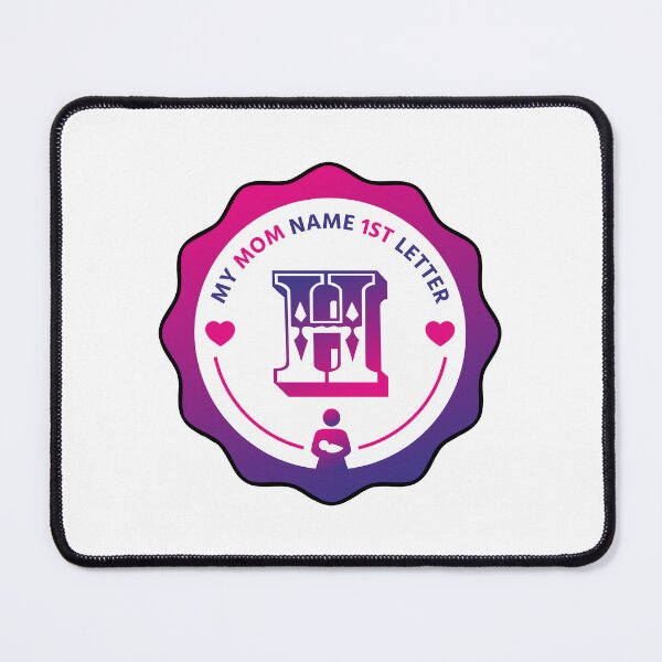 Item preview, Mom Name First Letter - Personalized Name Initial Letter Typography | Custom First Alphabet Name Art | Monogram Initial Design designed and sold by 440CREATIVES.