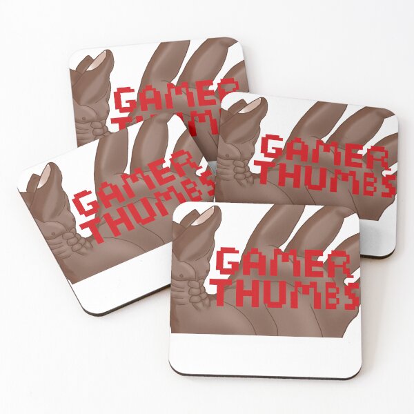 Item preview, Gamer Thumbs (high melanin/red) designed and sold by TheDoughtyBlade.