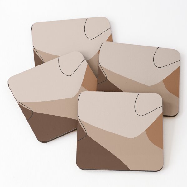 Item preview, Chocolate Brown and Terracotta Abstract Organic Shapes Pattern designed and sold by darkskinbender.