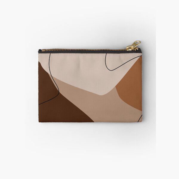 Item preview, Chocolate Brown and Terracotta Abstract Organic Shapes Pattern designed and sold by darkskinbender.