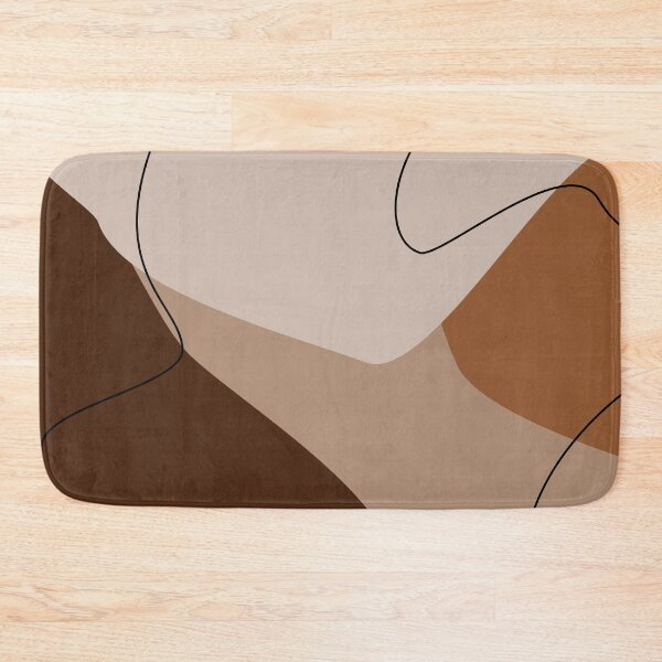Item preview, Chocolate Brown and Terracotta Abstract Organic Shapes Pattern designed and sold by darkskinbender.